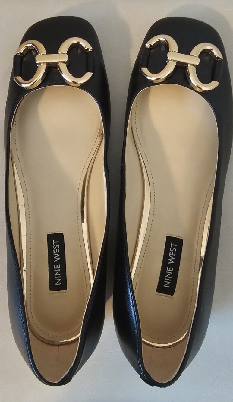 Nine West Works Slip-On Square Toe Dress Pumps Sz 7.5